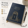 Nedbec Writing Practice Workbook for Kids, Easy Fun Effective Handwriting Practice Book, Letter Tracing Workbook, Word Practice Book, Preschool Kindergarten Writing Skills Activity Book, Reusable Early Learning Copybook for Boys and Girls