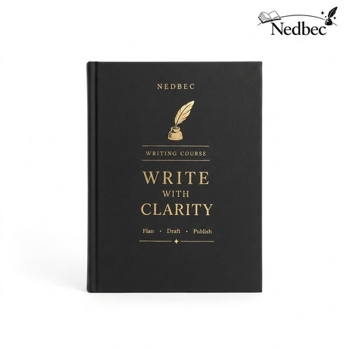 Nedbec All-in-One Writing Course Notebook Set | Writing Journal, Outline Board, Draft Planner, Creative Writing Workbook, Essay Planning Kit, Premium Writing Tools