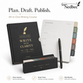 Nedbec All-in-One Writing Course Notebook Set | Writing Journal, Outline Board, Draft Planner, Creative Writing Workbook, Essay Planning Kit, Premium Writing Tools